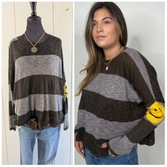 StitchDrop Happy Face Sweater sz M - Picture 3 of 3